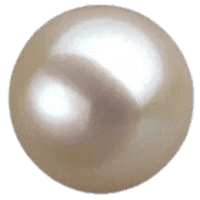 Einzelne Perle Weiß